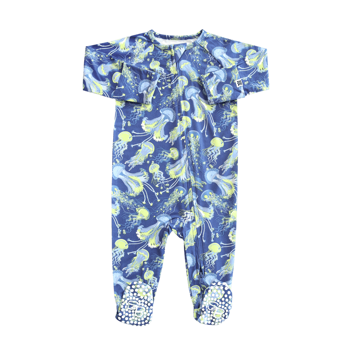Sweet Bamboo Glow Zone Zipper Footie - Little Miss Muffin Children & Home
