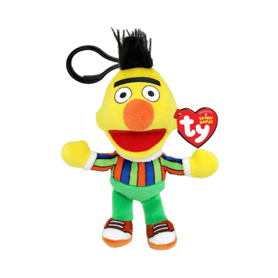 Ty Inc Beanie Baby Floppy Clip Sesame Street Bert - Little Miss Muffin Children & Home