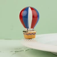 Nora Fleming Red, White, and Balloon (Hot Air Balloon) Topper - Little Miss Muffin Children & Home