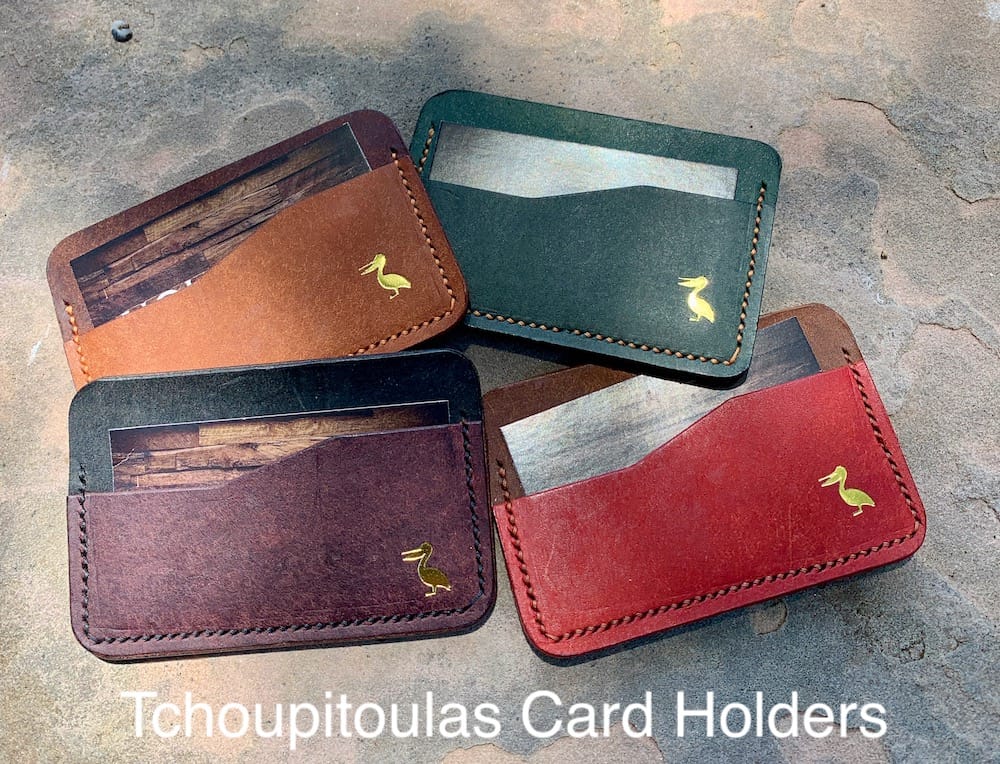 Pelican Leather Card Holder