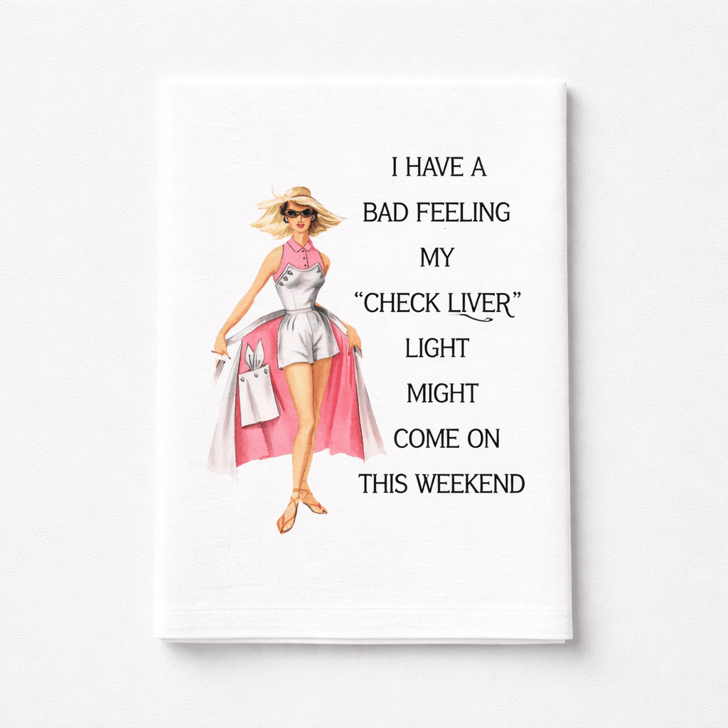 Sassy Talkin Sassy Girl Check Liver Light Dish Towel - Little Miss Muffin Children & Home