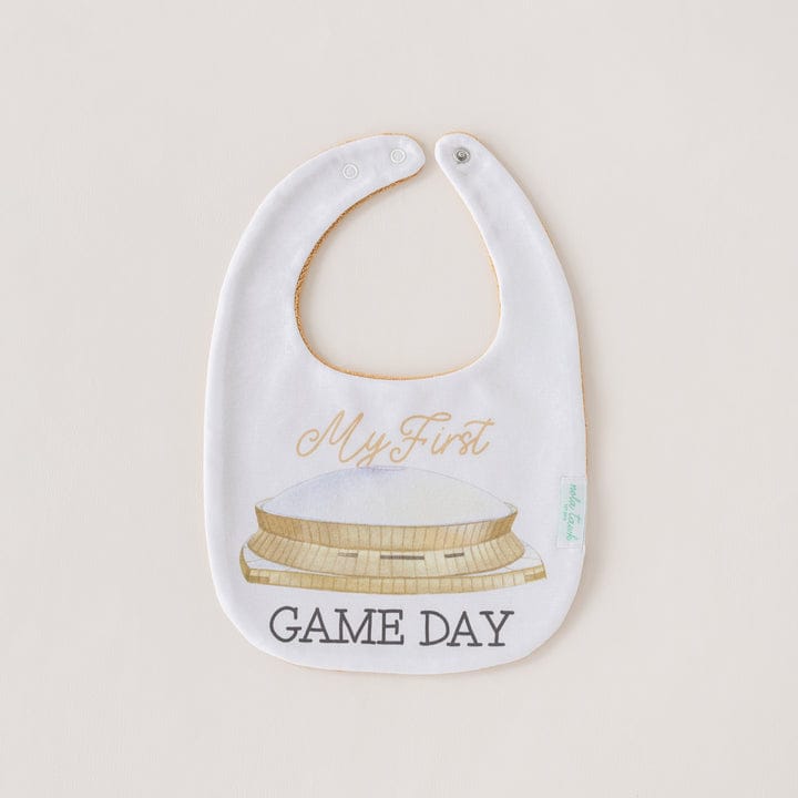 Nola Tawk My First Game Day Saints Organic Cotton Bib - Little Miss Muffin Children & Home
