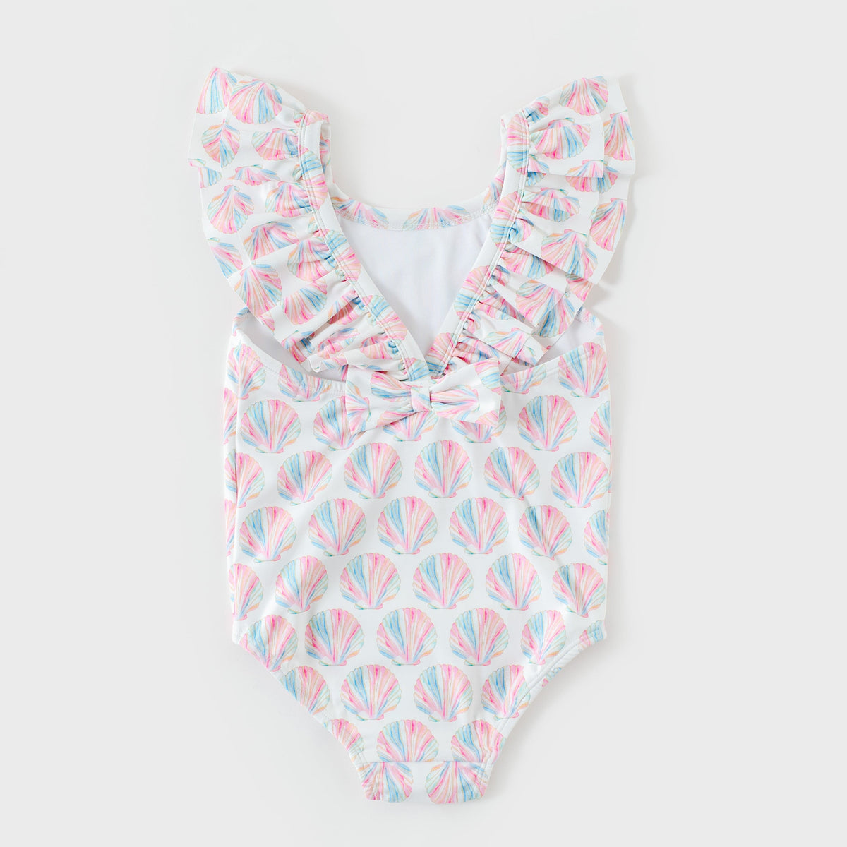 Nola Tawk Shell Yeah! Girl's One-piece Swimwear - Little Miss Muffin Children & Home