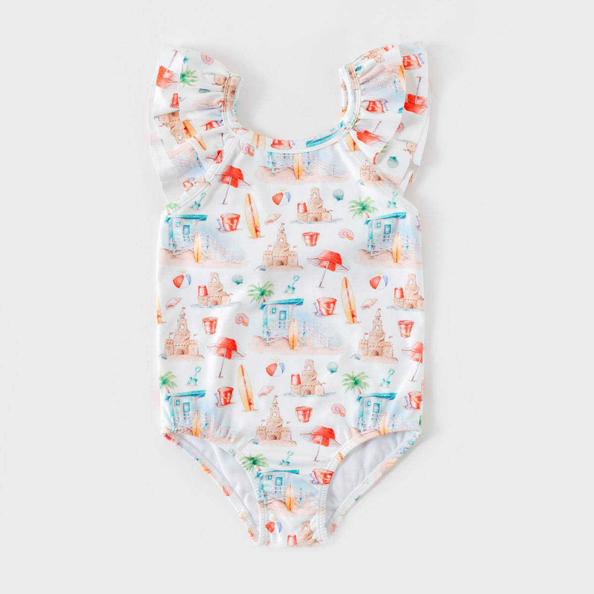 Nola Tawk Beach Day Girl's One-piece Swimwear - Little Miss Muffin Children & Home