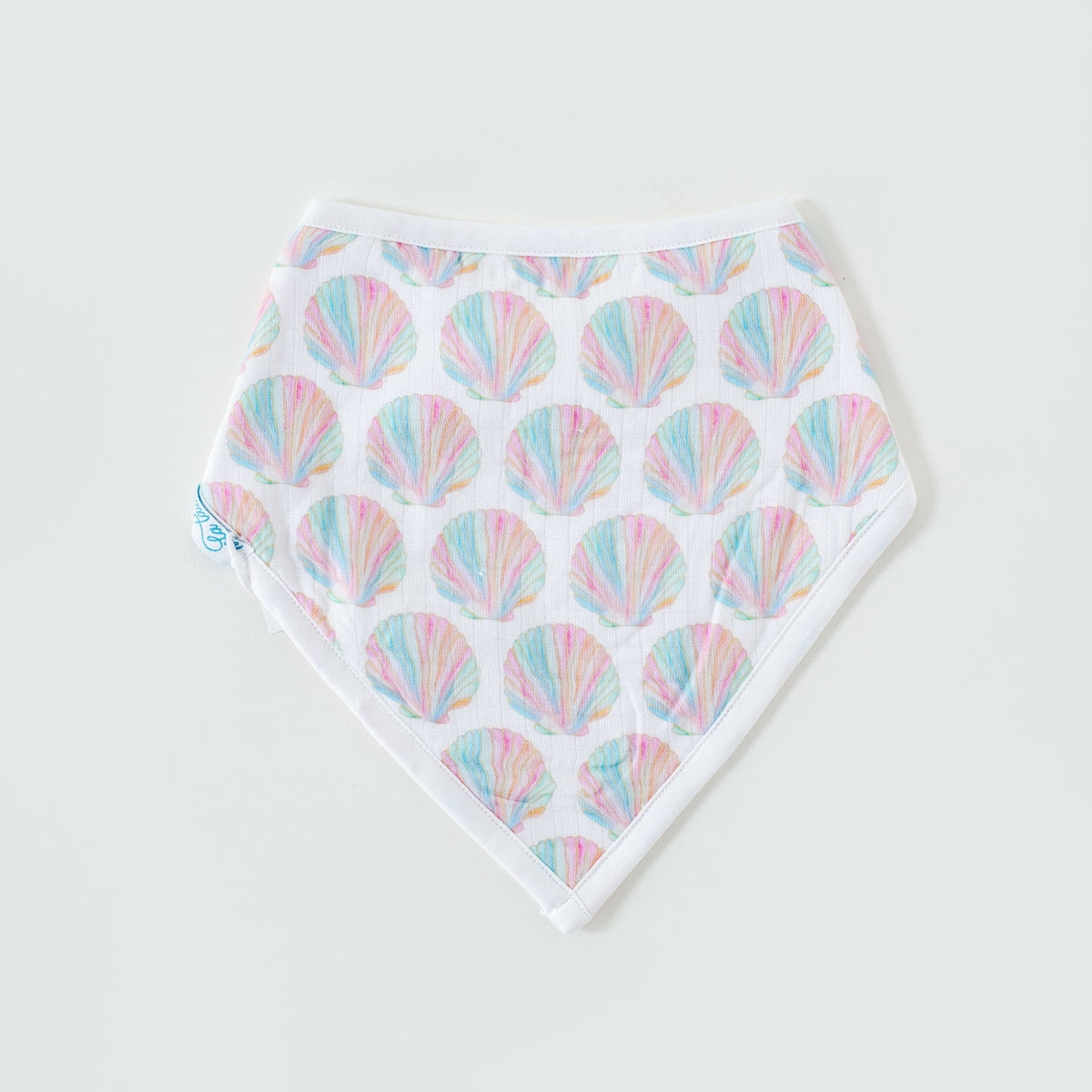 Nola Tawk Shell Yeah! Organic Muslin Bib - Little Miss Muffin Children & Home