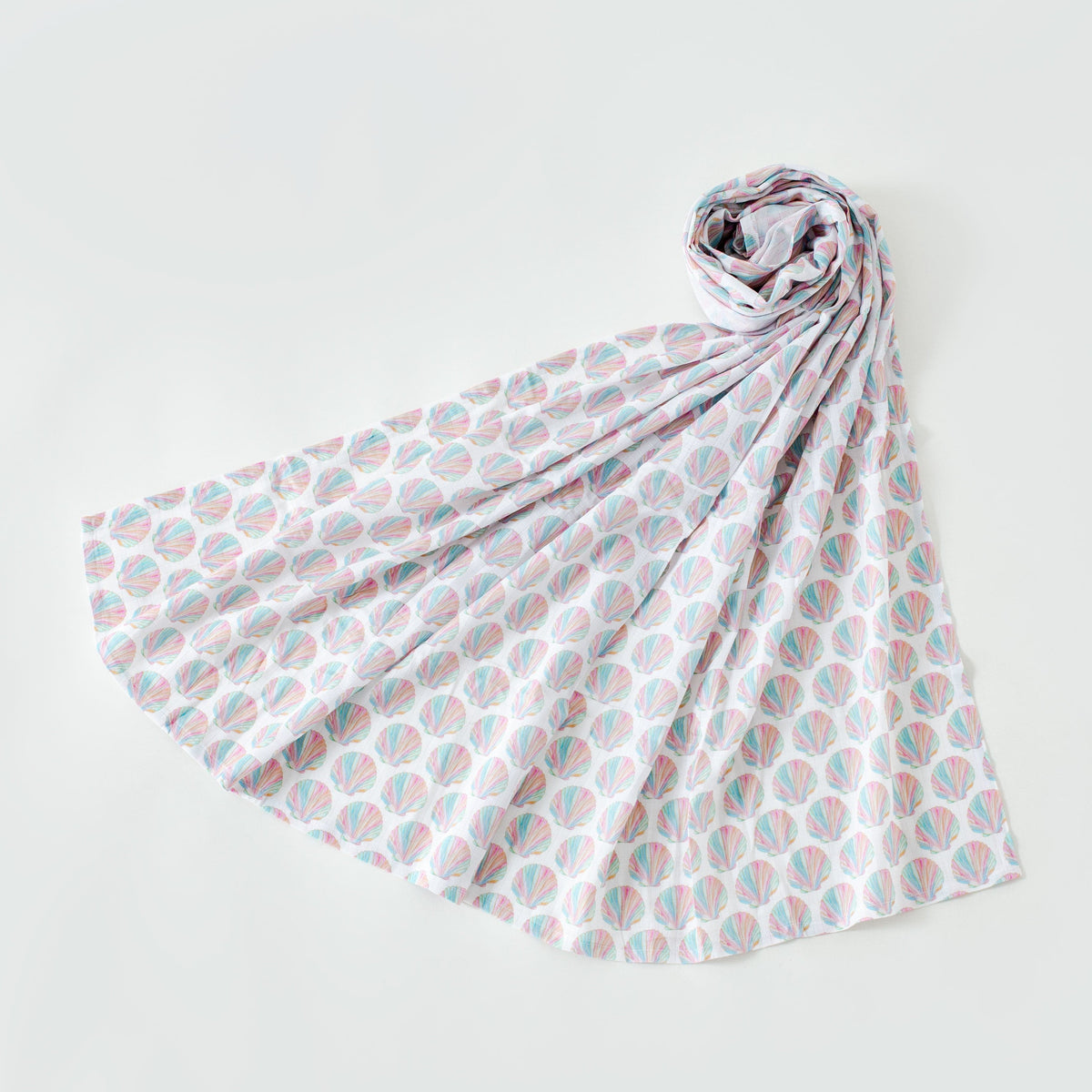 Shell Yeah! Organic Muslin Swaddle Blanket
