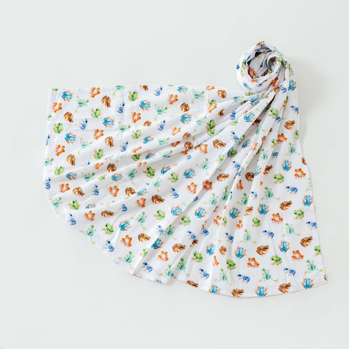 Toadally Cute Organic Muslin Swaddle Blanket