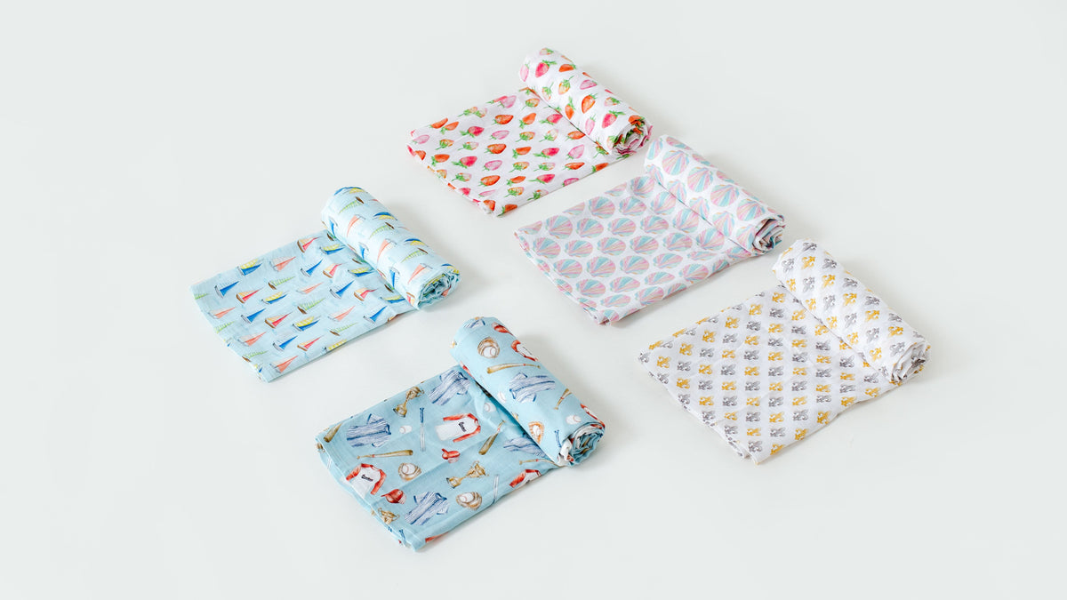 Sea You Soon Organic Muslin Swaddle Blanket
