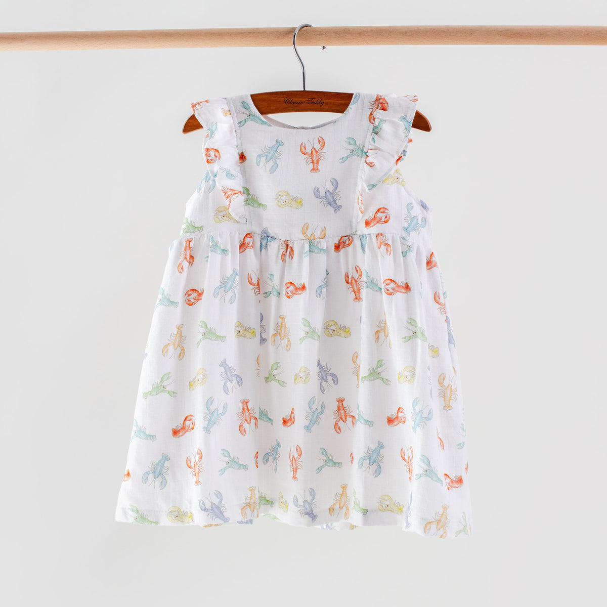 Nola Tawk Colorful Claws Organic Muslin Dress - Little Miss Muffin Children & Home