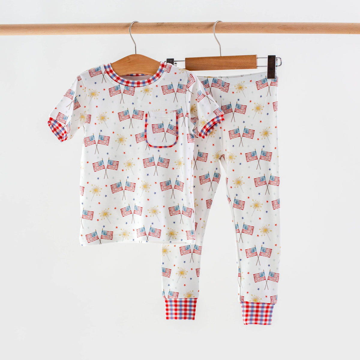Nola Tawk Patriotic Parade Organic Cotton Kids Pajamas - Little Miss Muffin Children & Home
