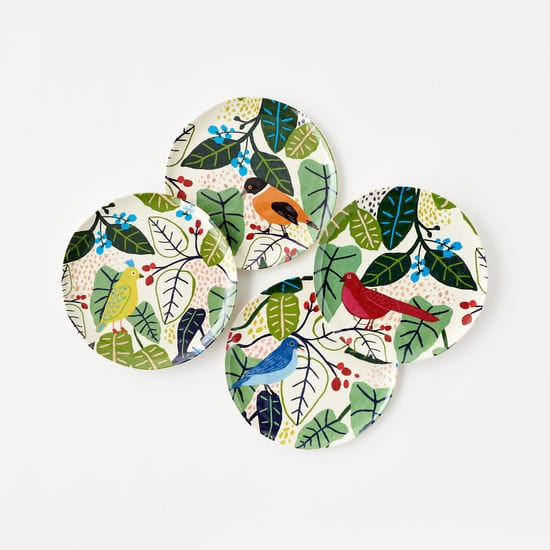 180 Degrees 180 Degrees Bird & Foliage Melamine Plate, Available in 4 Styles - Little Miss Muffin Children & Home
