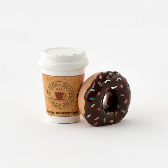 180 Degrees 180 Degrees Coffee & Donut Salt & Pepper Set, Gift Box - Little Miss Muffin Children & Home