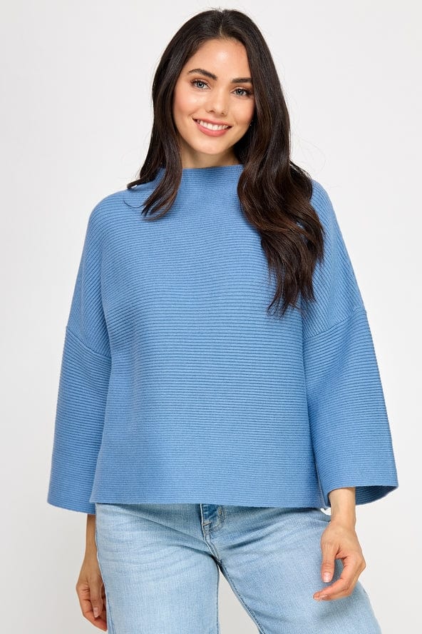 Ellison Not Your Casual Top - Azure - Little Miss Muffin Children & Home