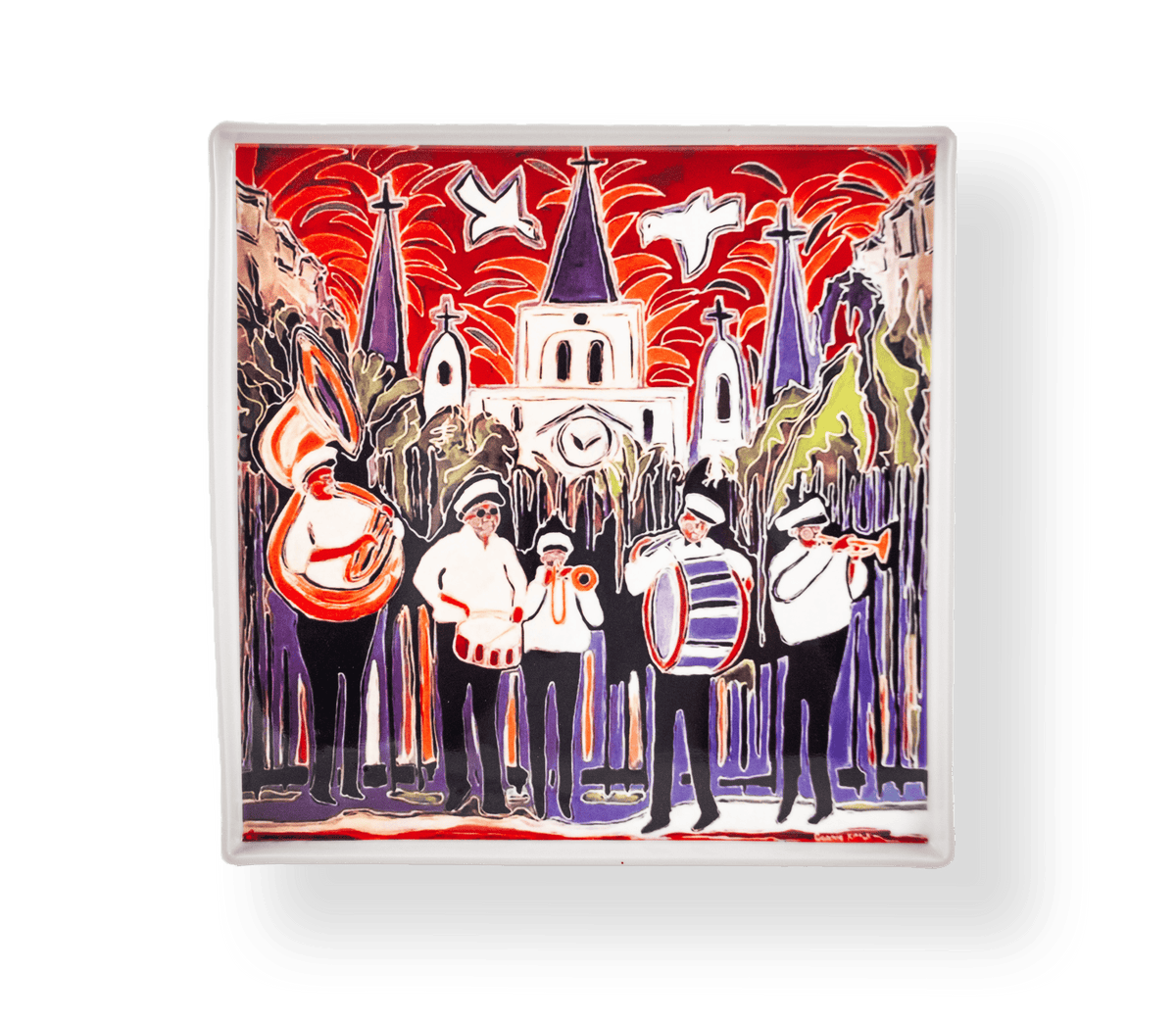 The Parish Line Jazz Band Square Platter