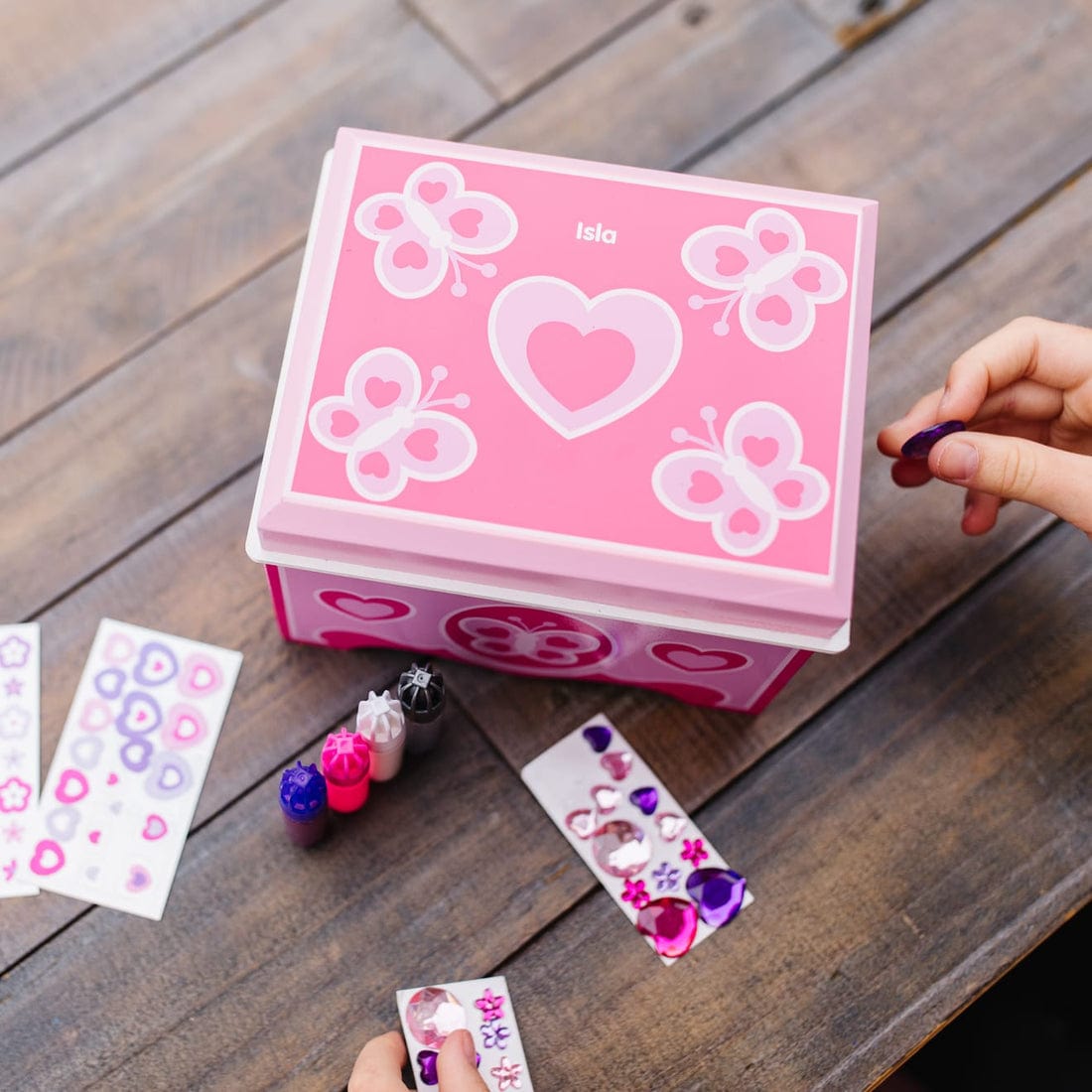 Melissa & Doug Melissa & Doug Created by Me! Jewelry Box Wooden Craft Kit - Little Miss Muffin Children & Home