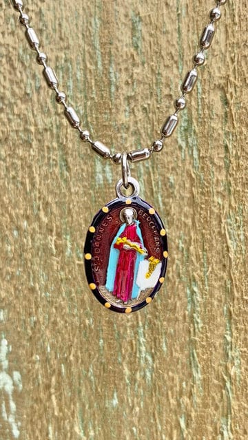 Saints For Sinners Saints for Sinners Johannes XXIII Hand Painted Medal - Little Miss Muffin Children & Home