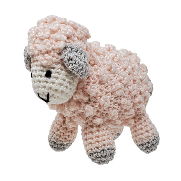 Pink Little Crochet Lamb
