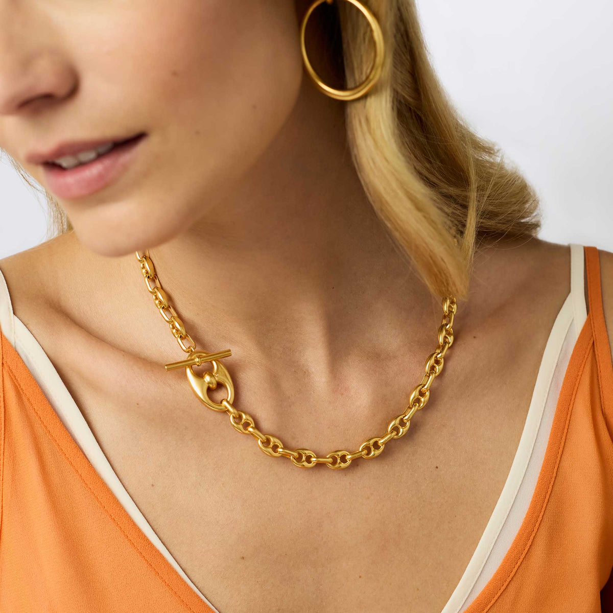 Gold Laguna Demi Link Necklace
