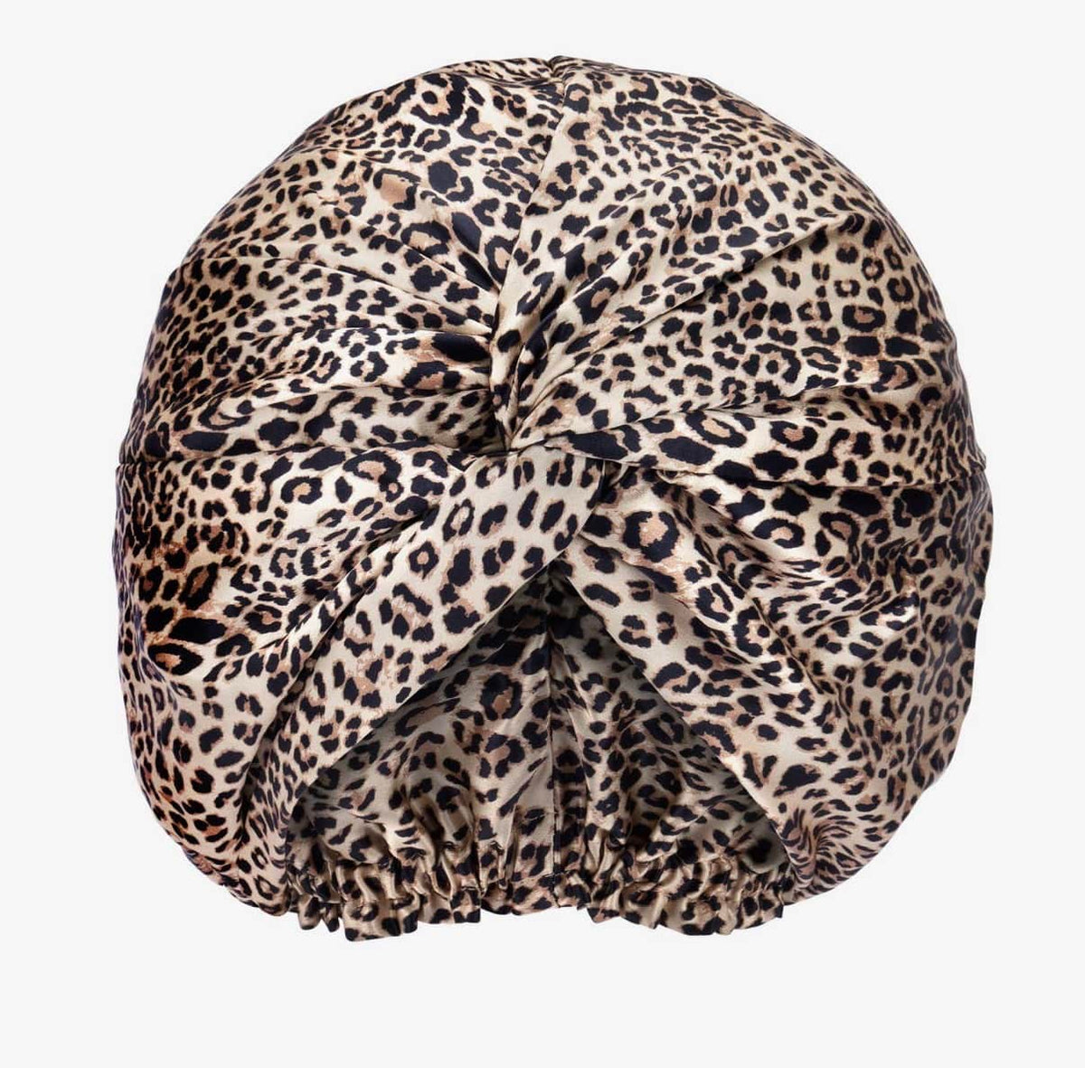 Large Leopard Blissy Silk Bonnet