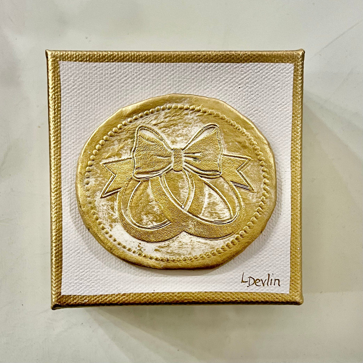 Lisa Devlin Designs Lisa Devlin Designs Canvas Wedding Rings (Clay Design) - Little Miss Muffin Children & Home