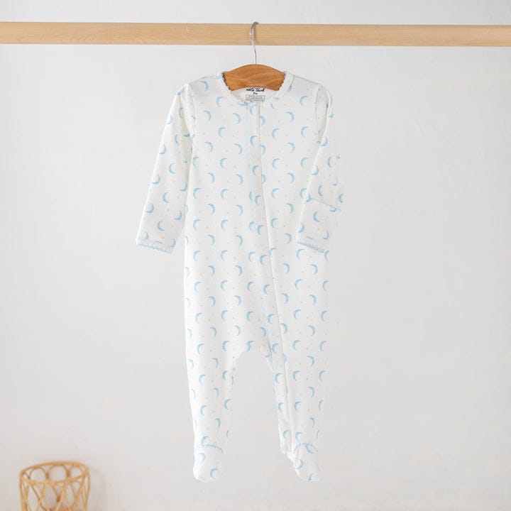 Nola Tawk Baby Basics: Little Blue Moons Organic Cotton Pajama - Little Miss Muffin Children & Home