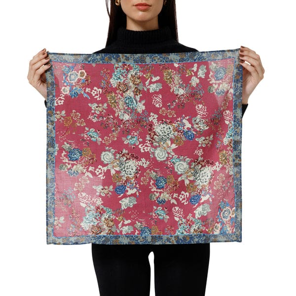 Shivani Mahroon Retro Bloom Scarf - Little Miss Muffin Children & Home