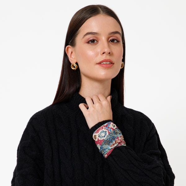 Shivani Mahroon Retro Bloom Scarf - Little Miss Muffin Children & Home