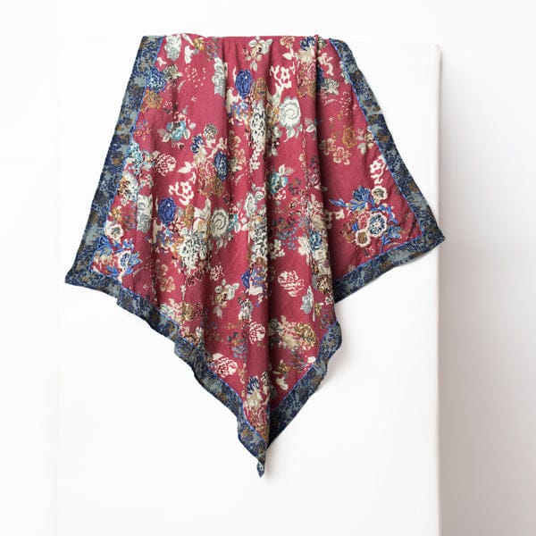 Shivani Mahroon Retro Bloom Scarf - Little Miss Muffin Children & Home