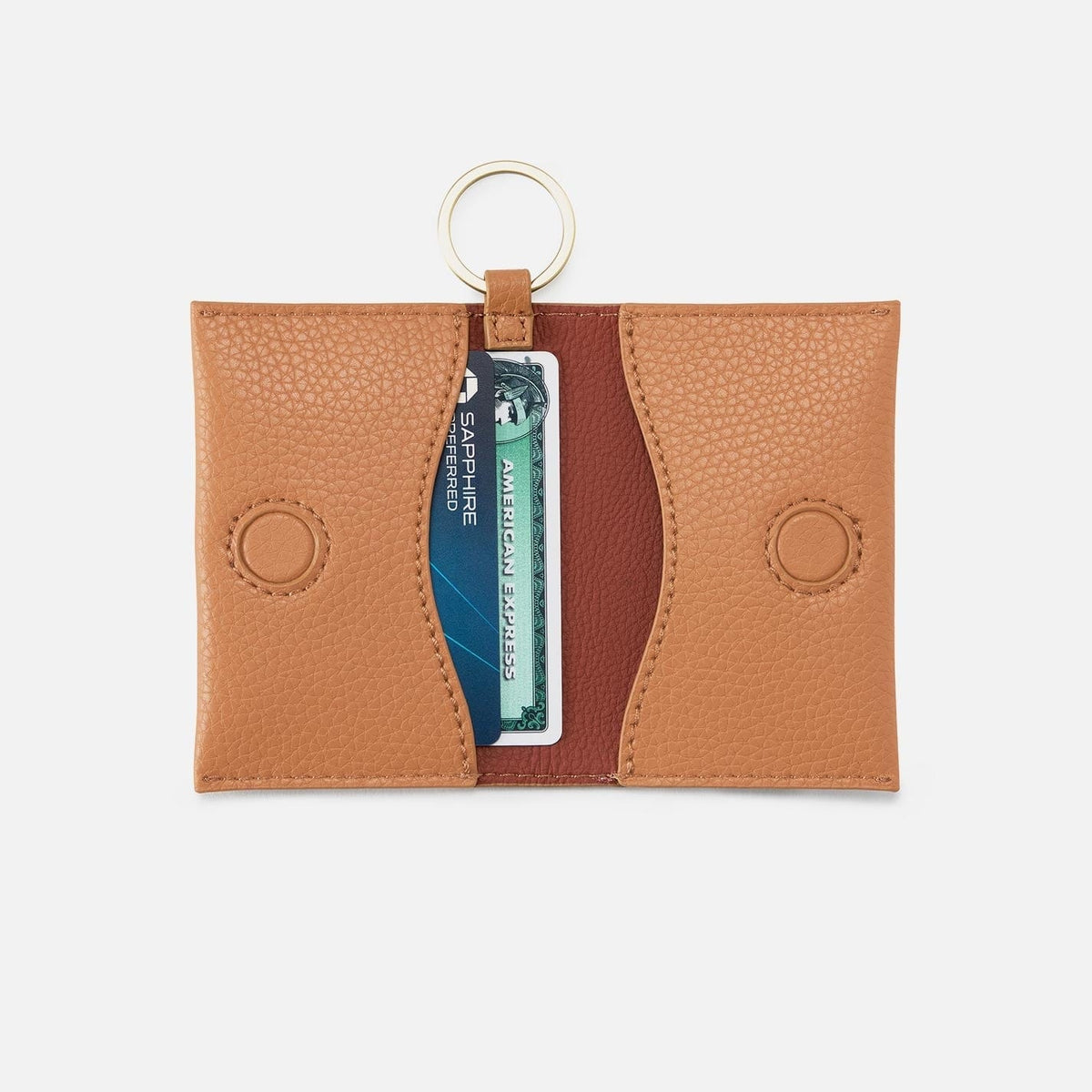 Hobo Vida Card Case in Micro Pebbled Leather - Biscuit - Little Miss Muffin Children & Home