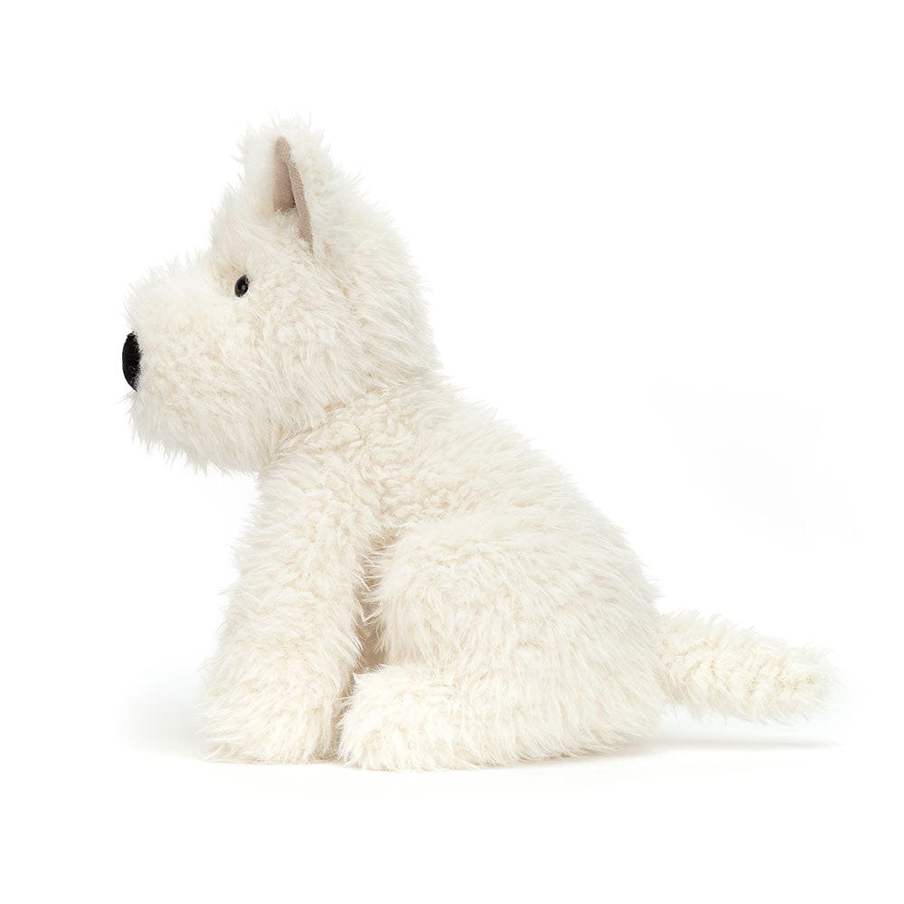 Jellycat Jellycat Munro Scottie Dog, White 9" - Little Miss Muffin Children & Home