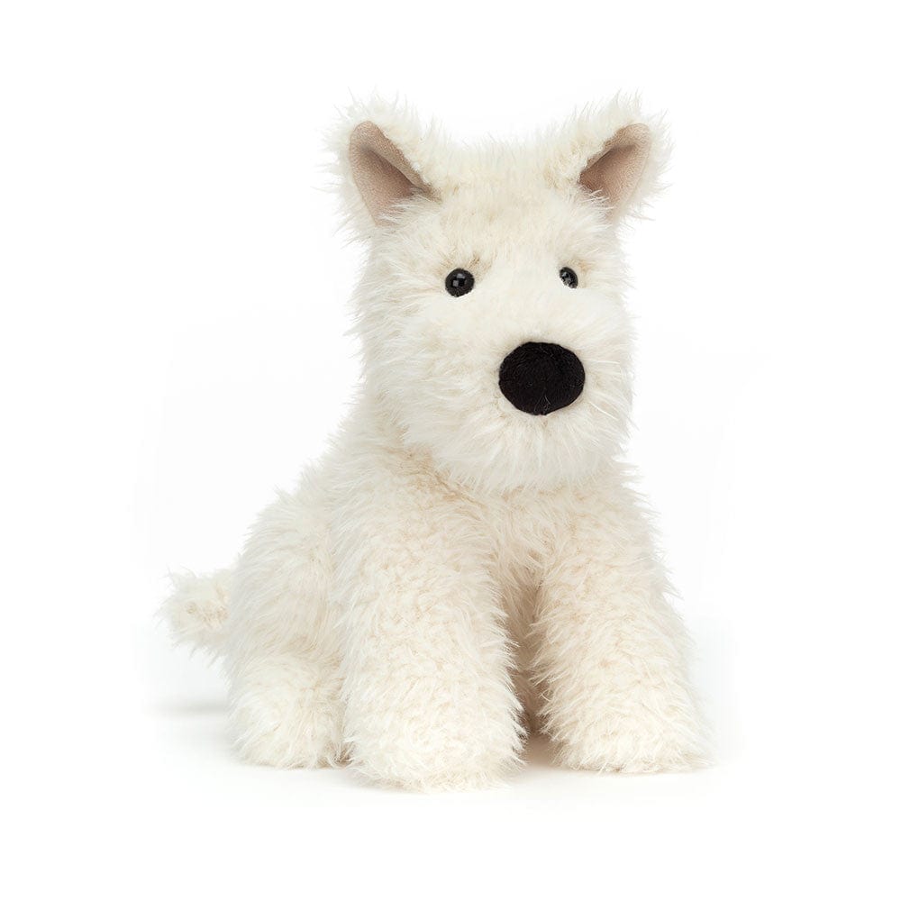 Jellycat Jellycat Munro Scottie Dog, White 9" - Little Miss Muffin Children & Home