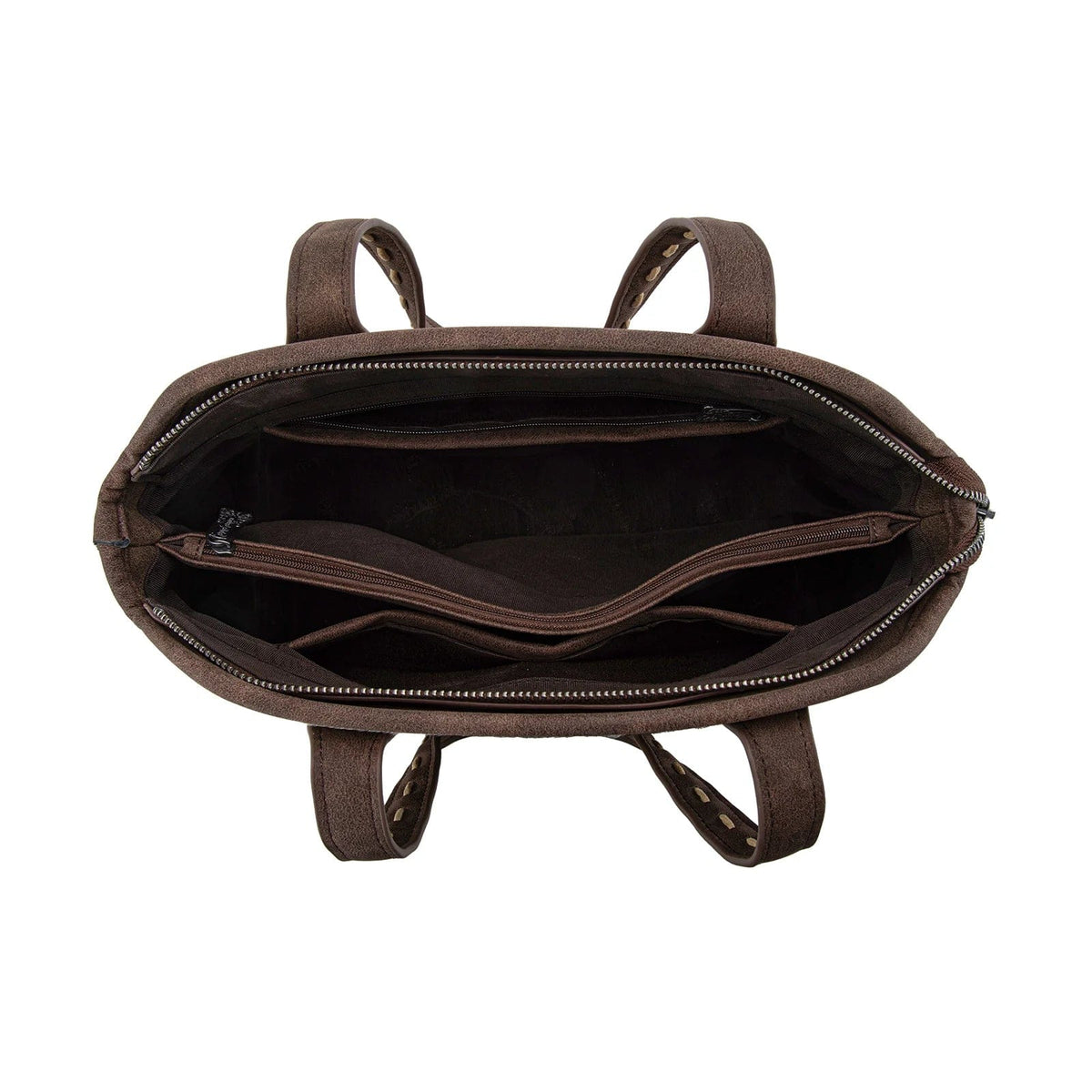 Montana West Coffee Genuine Hair-On Cowhide Tooled Tote - Little Miss Muffin Children & Home