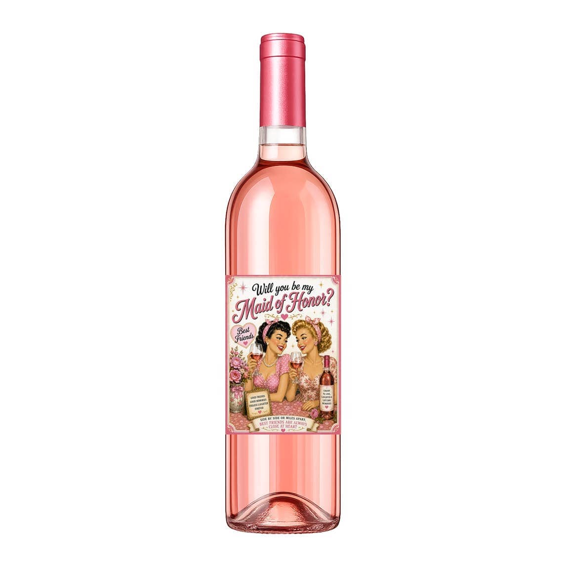 Sassy Talkin Sassy Vine Will You Be Maid of Honor Wine Label - Little Miss Muffin Children & Home
