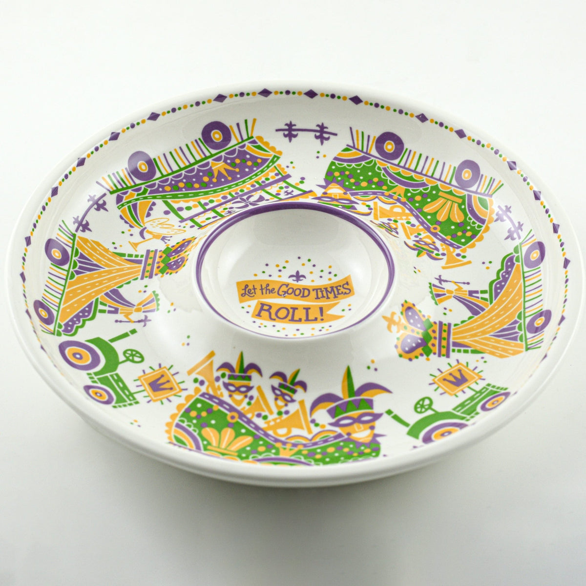Second Line Ventures The Parish Line Mardi Gras Let the Good Times Roll Chip & Dip - Little Miss Muffin Children & Home