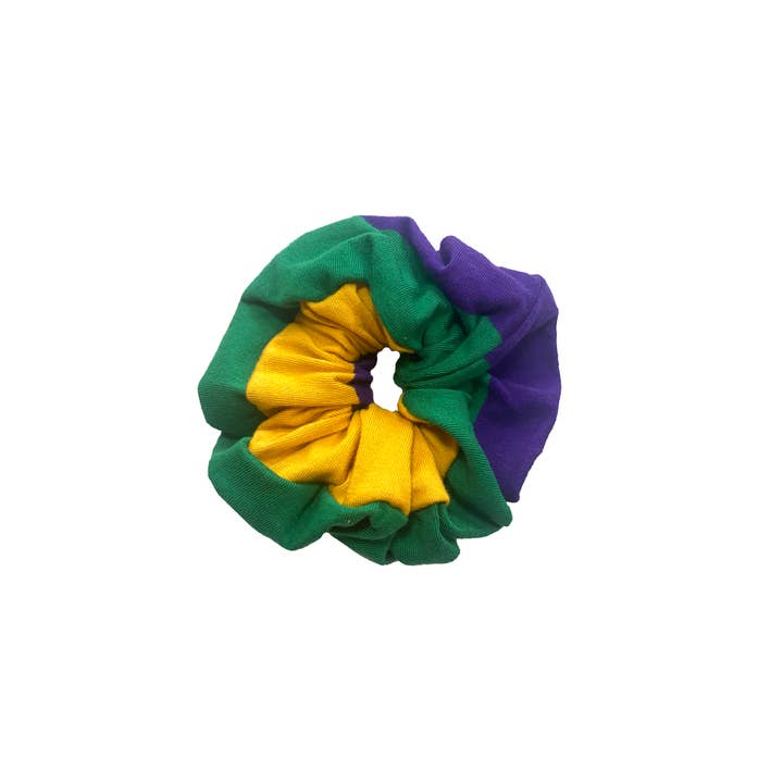 Mardi Gras Cotton Scrunchies, 2 Styles Available