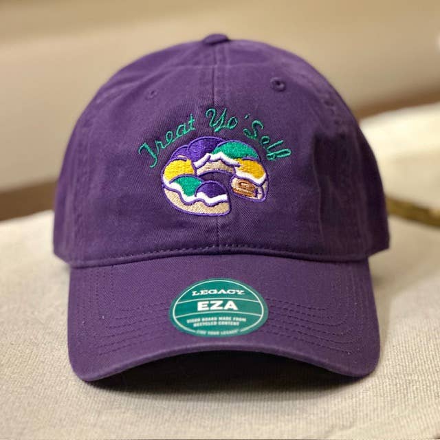 Mardi Gras Treat Yo’ Self King Cake Dad Hat