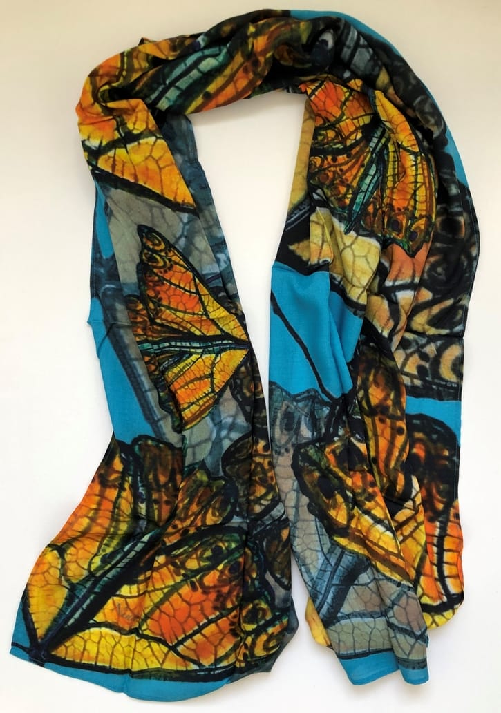 Monarch Journey Cotton Scarf