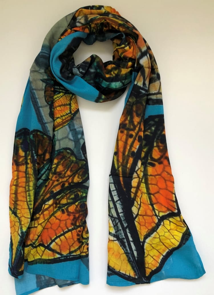 Monarch Journey Cotton Scarf
