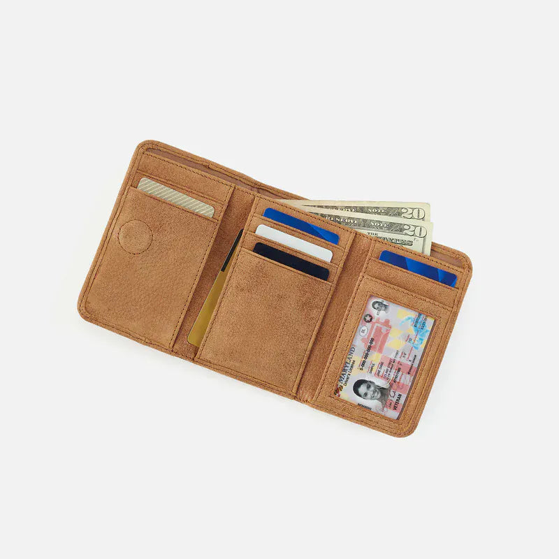 Hobo Jill Trifold Wallet Buffed Leather Whiskey - Little Miss Muffin Children & Home