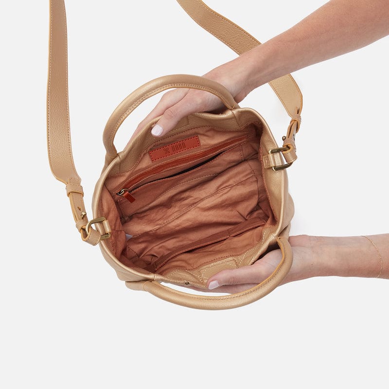 Hobo Hobo Margot Satchel in Pebbled Metallic Leather - Little Miss Muffin Children & Home