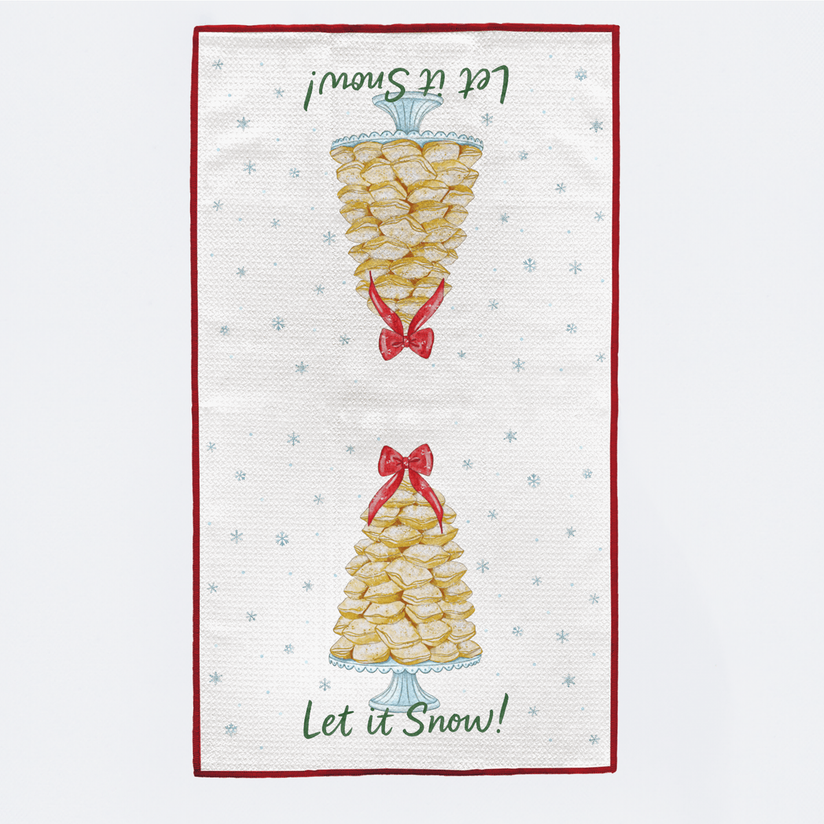Nola Tawk Let it Snow! Beignet Tree Kitchen Towel - Little Miss Muffin Children & Home