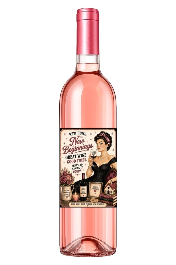Sassy Talkin Sassy Vine New Home Wine Label - Little Miss Muffin Children & Home