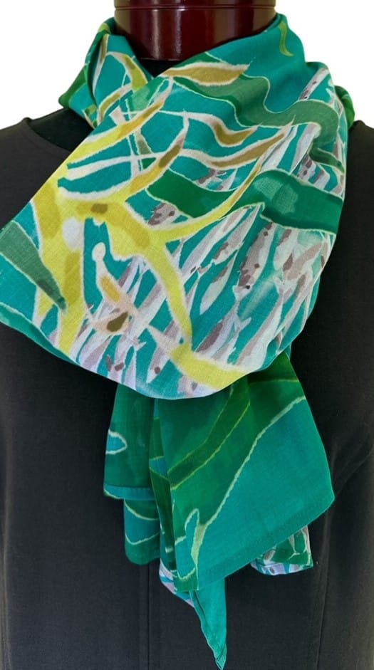 Nina J Ocean Love Series - Swirling Sardines Cotton Scarf - Little Miss Muffin Children & Home
