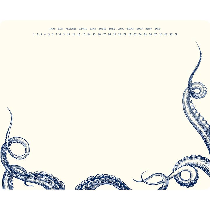 Octopus Undulation Mousepad Notepad