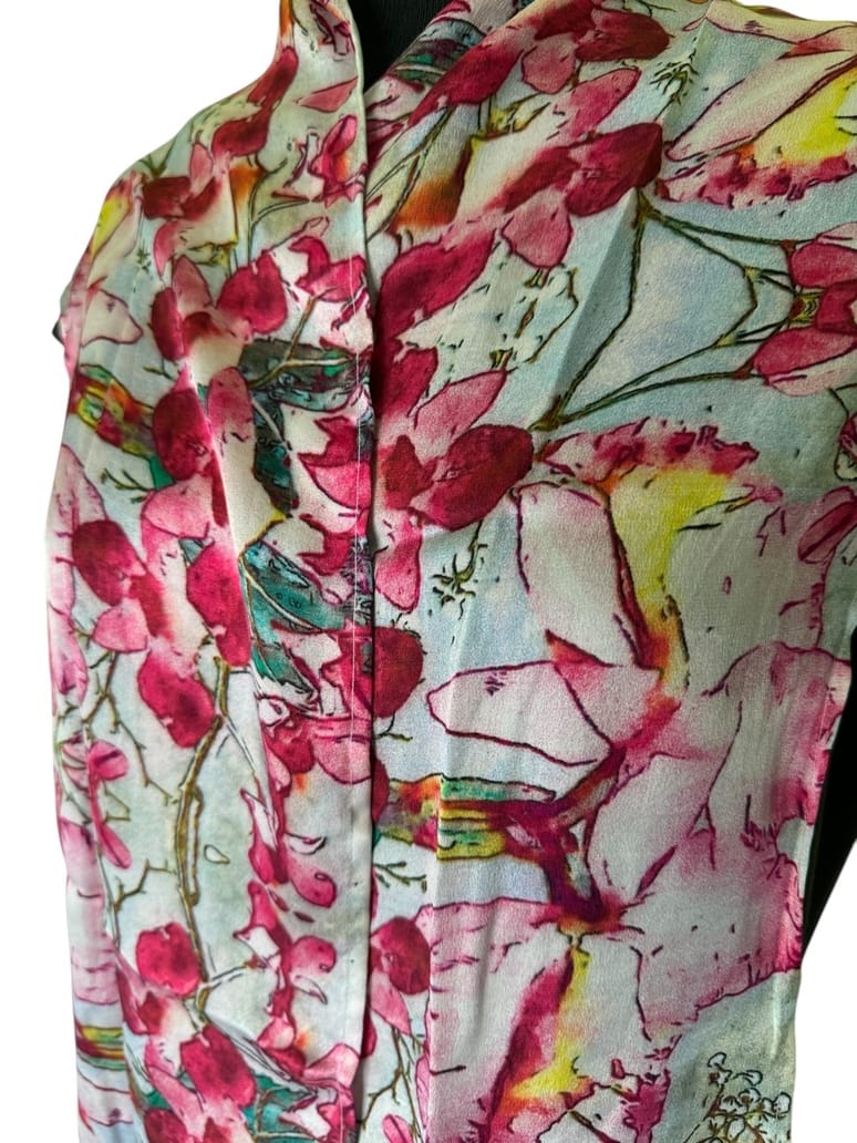 Orchid Love Silk Scarf