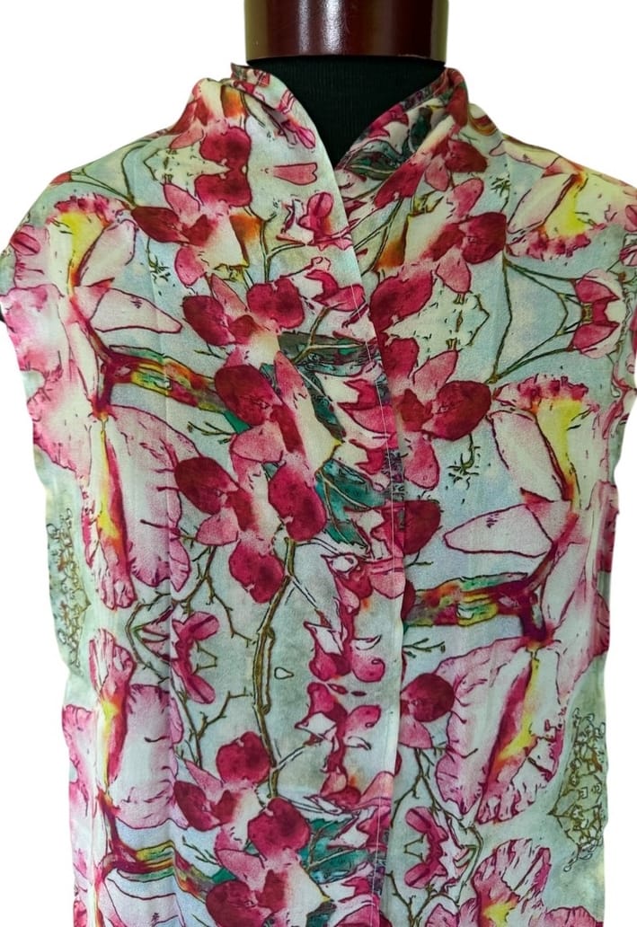 Orchid Love Silk Scarf