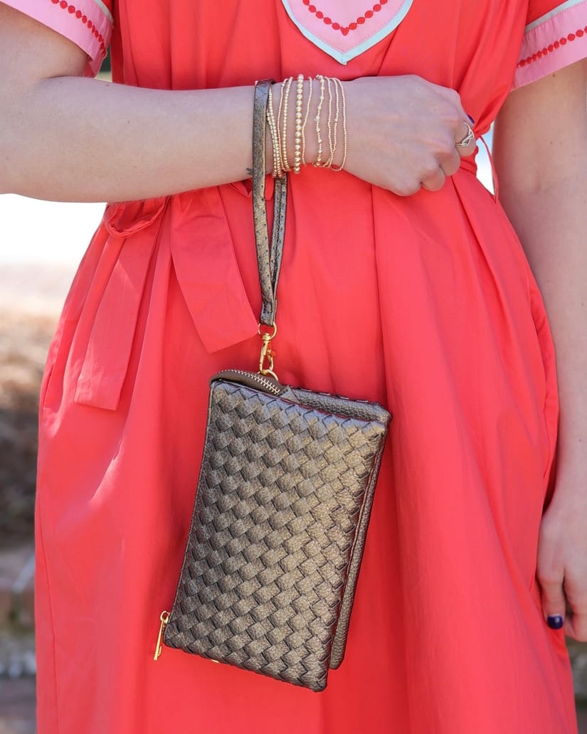 Liz Crossbody Bag Woven Bronzite