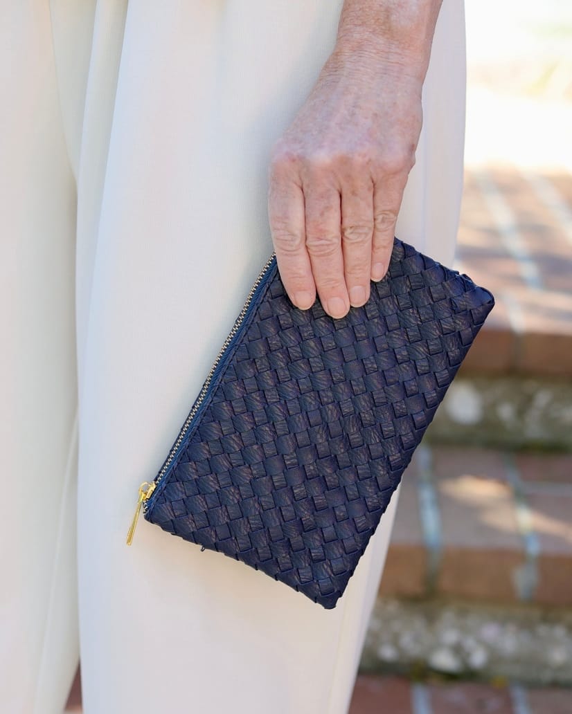 Liz Crossbody Bag Woven Navy
