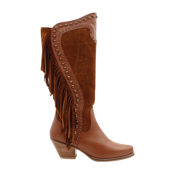 palomino volatile boots with fringe