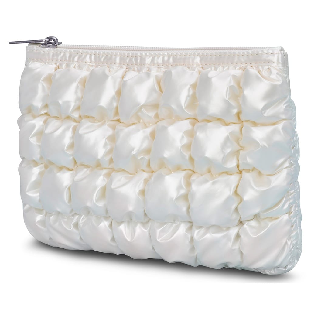 iScream Pearl White Shiny Puffer Pouch - Little Miss Muffin Children & Home
